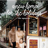 "A New Home for the Holidays" - Holiday Cards in Midnight by Christine Taylor - Detail