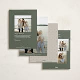 "Delicate Ribbon" - Holiday Cards in Balsam by Wildfield Paper Co - Back of Card Options