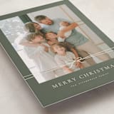 "Delicate Ribbon" - Holiday Cards in Balsam by Wildfield Paper Co - Detail