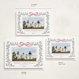 "Laurel Wreath" - Holiday Cards in Holly Berry by Wildfield Paper Co - Formats Available