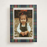 "Tartan" - Holiday Cards in Flannel by Wildfield Paper Co - Front