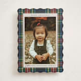 "Tartan" - Holiday Cards in Flannel by Wildfield Paper Co - Front