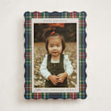 "Tartan" - Holiday Cards in Flannel by Wildfield Paper Co - Front