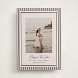 "Striped Elegance" - Holiday Cards in Linen by Kelly Schmidt - Front