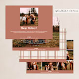 "Minimal Christmas" - Holiday Cards in Toffee by Ashley Rosenbaum - Back of Card Options