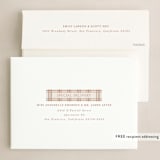 "Minimal Christmas" - Holiday Cards in Toffee by Ashley Rosenbaum - FREE Recipient Addressing
