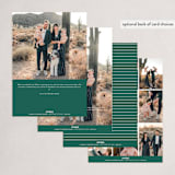 "Signed" - Holiday Cards in Emerald by Lauren Chism - Back of Card Options