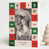 "Cubes" - Holiday Cards in Cream by Iveta Angelova - Folded Card