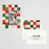 "Cubes" - Holiday Cards in Cream by Iveta Angelova - Assembled