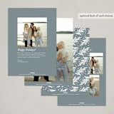 "Many Times Many Ways" - Holiday Cards in Slate by Alethea and Ruth - Back of Card Options
