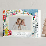 "Mountain Village" - Holiday Cards in Bright by Julie Murray - Folded Card