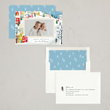 "Mountain Village" - Holiday Cards in Bright by Julie Murray - Assembled