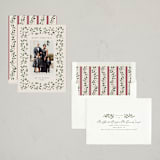 "Holly Framed" - Holiday Cards in Sugar Cookie by Everett Paper Goods - Assembled