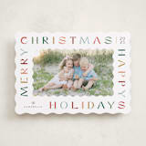 "Sugar Cookie" - Holiday Cards in Cranberry by Jennifer Wick - Front