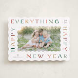 "Sugar Cookie" - Holiday Cards in Cranberry by Jennifer Wick - Front