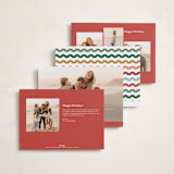 "Sugar Cookie" - Holiday Cards in Cranberry by Jennifer Wick - Back of Card Options