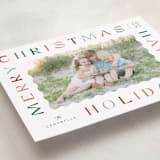 "Sugar Cookie" - Holiday Cards in Cranberry by Jennifer Wick - Detail