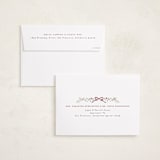 "Bountiful Boughs" - Holiday Cards in Cranberry by Itsy Belle Studio - FREE Recipient Addressing