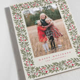 "Snowberry" - Holiday Cards in Eggnog by Robert and Stella - Detail