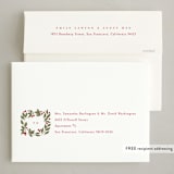 "Snowberry" - Holiday Cards in Eggnog by Robert and Stella - FREE Recipient Addressing