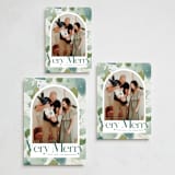"Very Merry Arch" - Holiday Cards in Ocean by Chelsea Petaja - Formats Available