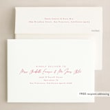 "Peace to you" - Holiday Cards in Poinsettia by Amy Kross - FREE Recipient Addressing