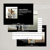 "Happy moments" - Holiday Cards in Cotton by Stacey Meacham - Back of Card Options