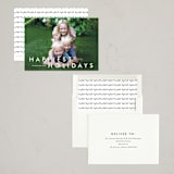 "Happy moments" - Holiday Cards in Cotton by Stacey Meacham - Assembled