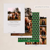 "Simple Trio" - Holiday Cards in Mist by Sumak Studio - Back of Card Options