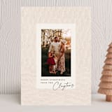 "Scalloped" - Holiday Cards in Bisque by Julie Murray - Front