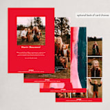 "Paint Roll" - Holiday Cards in Holly Berry by Kelly Nasuta - Back of Card Options