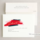 "Paint Roll" - Holiday Cards in Holly Berry by Kelly Nasuta - FREE Recipient Addressing