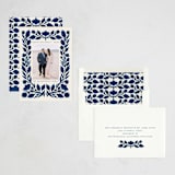 "Storybook Floral" - Holiday Cards in Navy by Katharine Watson - Assembled