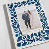 "Storybook Floral" - Holiday Cards in Navy by Katharine Watson - Detail