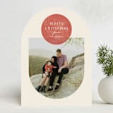 "shapes" - Holiday Cards in Berry by Brianne Larsen - Front