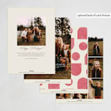 "shapes" - Holiday Cards in Berry by Brianne Larsen - Back of Card