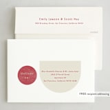 "shapes" - Holiday Cards in Berry by Brianne Larsen - FREE Recipient Addressing