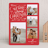 "Alpine Collection" - Holiday Cards in Cherry by Jill Means - Front