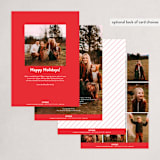"Alpine Collection" - Holiday Cards in Cherry by Jill Means - Back of Card Options