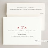 "Alpine Collection" - Holiday Cards in Cherry by Jill Means - FREE Recipient Addressing