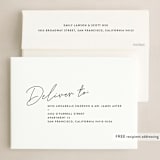"Minimal Gallery" - Holiday Cards in Noir by Annie Clark - FREE Recipient Addressing