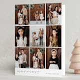 "Nueve" - Holiday Cards in Starlight by Robin Ott - Folded Card