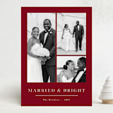 "Married" - Holiday Cards in Cardinal by Oma N. Ramkhelawan - Front