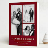 "Married" - Holiday Cards in Cardinal by Oma N. Ramkhelawan - Folded Card
