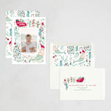 "Coastal Christmas" - Holiday Cards in Pink Sands by Sarah Knight - Assembled