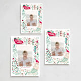 "Coastal Christmas" - Holiday Cards in Pink Sands by Sarah Knight - Formats Available
