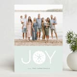 "Joy from the Beach" - Holiday Cards in Seaglass by Sarah Brown - Front