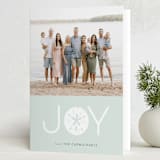 "Joy from the Beach" - Holiday Cards in Seaglass by Sarah Brown - Folded Card
