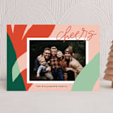"Festive Wishes" - Holiday Cards in Guava by Alicia Schultz - Front