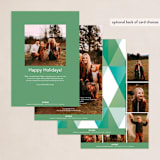 "Modern Holiday Tree" - Holiday Cards in Evergreen by Heather Francisco - Back of Card Options
